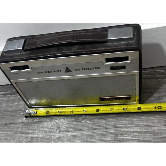 Vintage Minerva Ten Transistor High Sensitivity Portable Radio - Picture 8 of 9